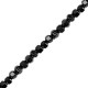 Hematite beads hexagon 2mm Black